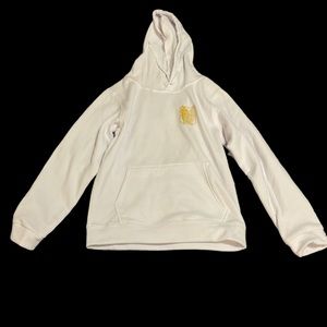 An attack on titan white hoodie.